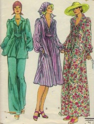 9239 FLARE PULLOVER INSET DRESS LENGTHS, PANTS, SCARF PATTERN 16